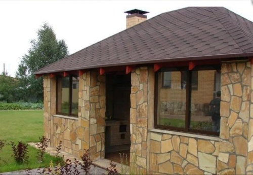 Плитняк златолит жёлтый для фасада 1,5-3 см купить в Качканаре